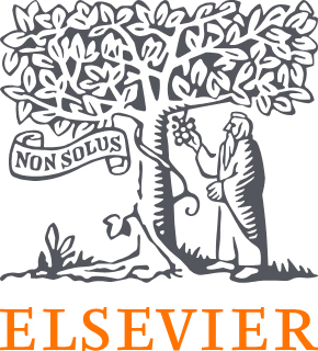 Elsevier company logo - Academic publishing company where Alexander worked